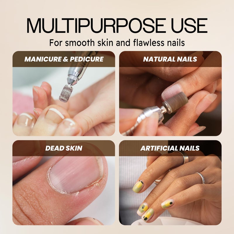 PANA 100 Pieces Nail Sanding Bands Professional Nail Manicure Great Fit for Nail Drill Bits for Acrylic Nails (240 Grit, Brown) - Image 5